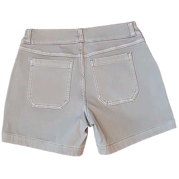 Spanx Stretch Twill Shorts Gray XS NWT Slimming Fit Career Casual Comfort - Picture 3 of 7